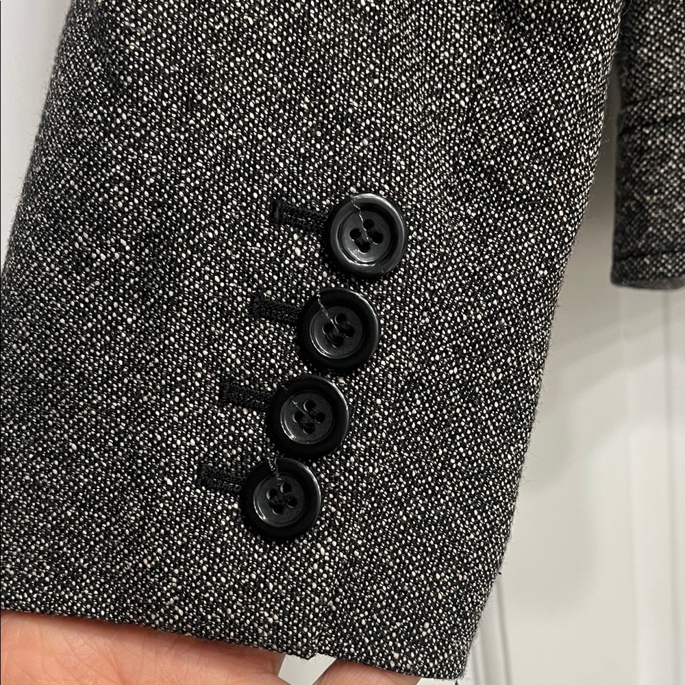 Ann Taylor Charcoal Tweed Blazer - Picture 4 of 14